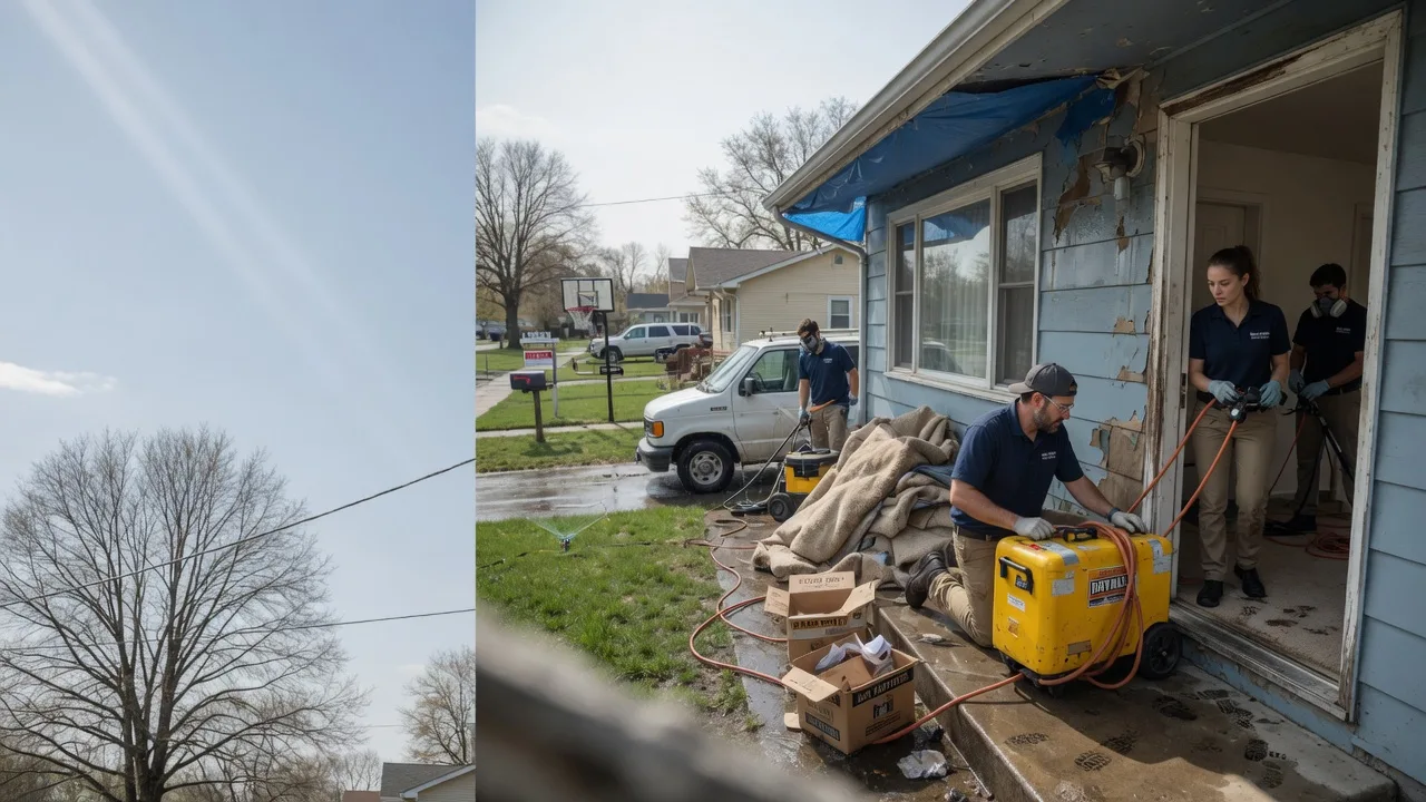 Basement Flood Cleanup in East Springfield, OH near me